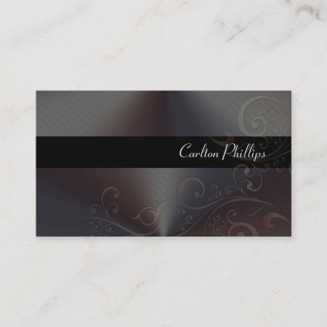 Sophisticated Marketing Consultant business cards (Front)
