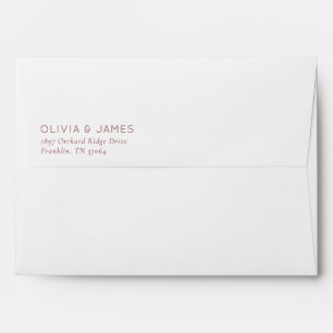 Sophisticated Maroon Typographic Envelope