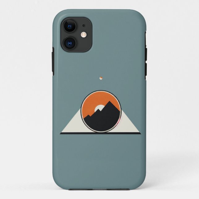 Sophisticated Minimalist Logo iPhone Case  (Back)