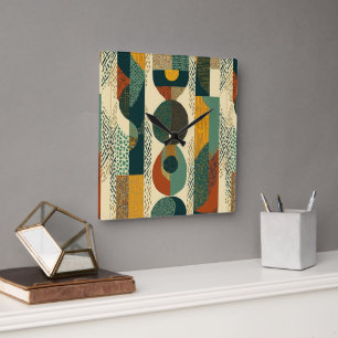 Sophisticated modern elegant  square wall clock