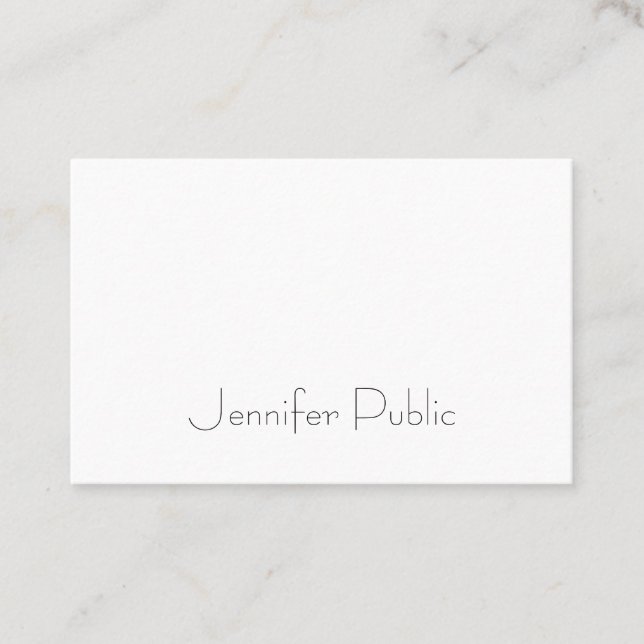 Sophisticated Modern Minimalist Template Trendy Business Card (Front)