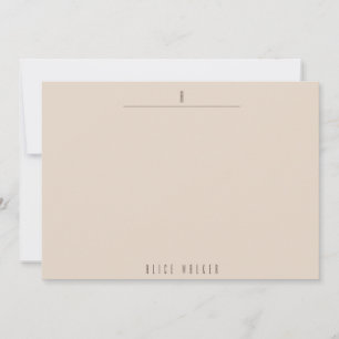 sophisticated modern monogram card