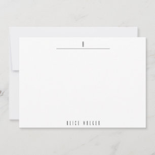 sophisticated modern monogram card