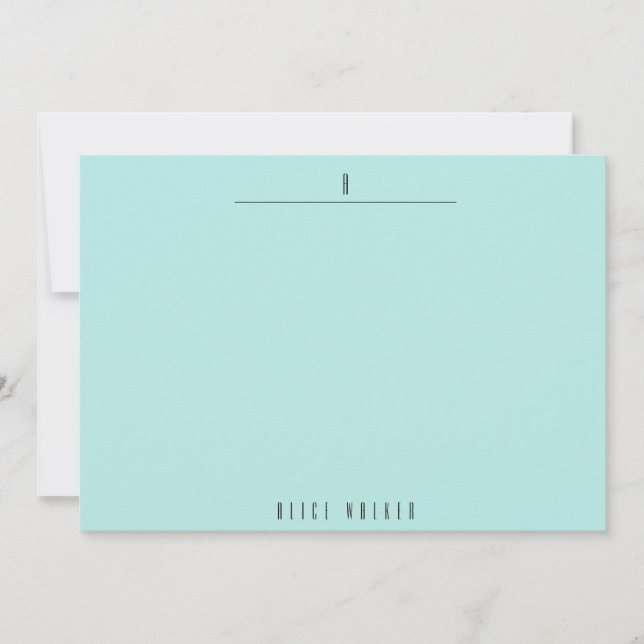 sophisticated modern monogram card (Front)