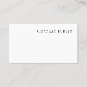 Sophisticated Modern Professional Simple Elegant Business Card