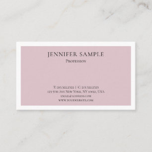 Sophisticated Modern Sleek Design Trendy Plain Business Card