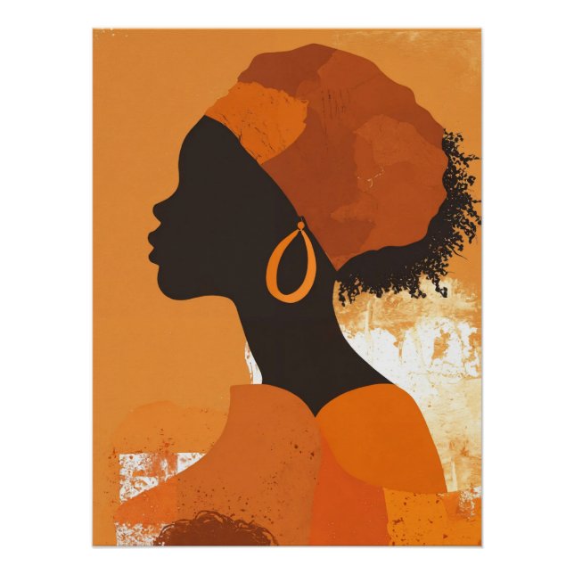 Sophisticated Multicolor Abstract Poster (Front)