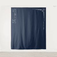 Sophisticated Navy Geometric Lines