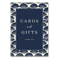 Sophisticated Navy Seashell Border