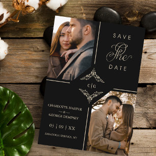 Sophisticated Ornament Flourish Wedding Initials