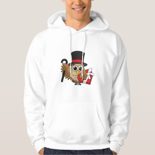 Sophisticated Owl with Heart Chocolate Box Hoodie