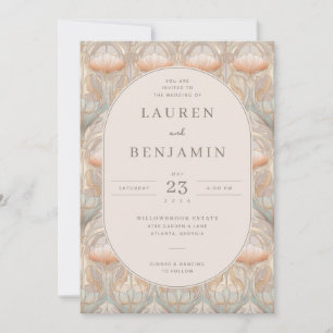 Sophisticated Pastel Floral Invitation