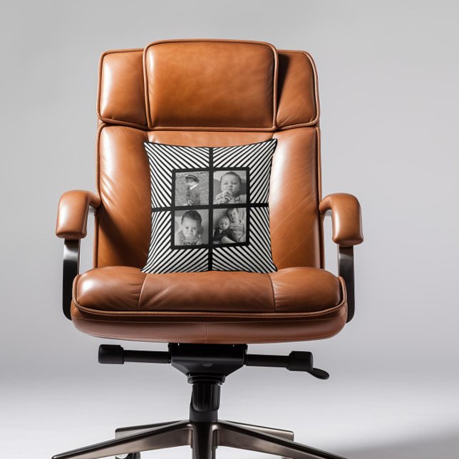 Sophisticated Photo Collage Mother's Day Cushion (Creator Uploaded)