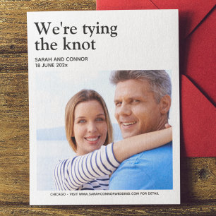 Sophisticated Photo Save the Date Card