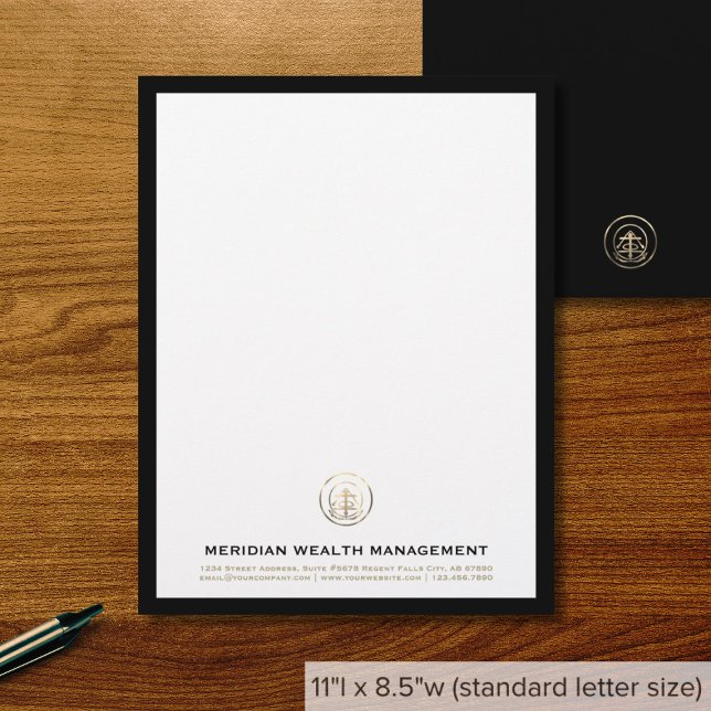 Sophisticated Professsional Custom Letterhead (Creator Uploaded)