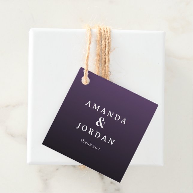 Sophisticated Purple Gratitude Tag (In Situ)