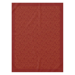 Sophisticated Red Damask Holiday Dining Tablecloth