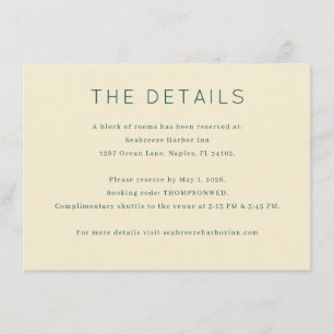 Sophisticated Sage Minimalist Details Enclosure Card