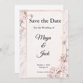 Sophisticated Save the Dates Invitation