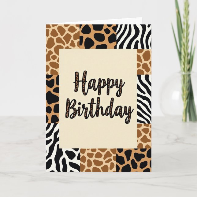 Sophisticated Script Birthday Card (Front)