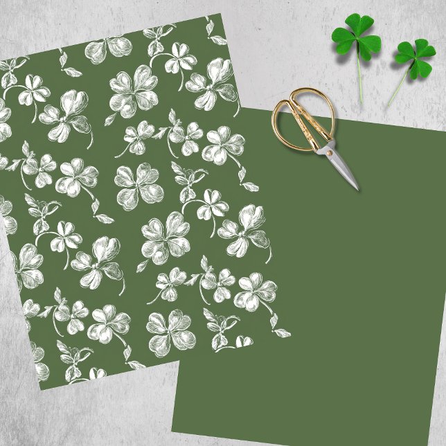 Sophisticated Shamrocks Scrapbook Paper (Beautiful scrapbook paper for various craft projects.)