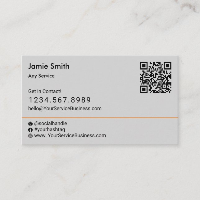 Sophisticated Social Nature Image Landscape Business Card (Front)