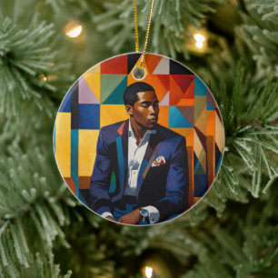 Sophisticated Soulful Holidays Ceramic Tree Decoration