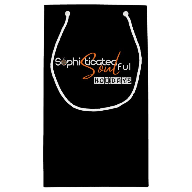 Sophisticated Soulful Holidays Small Gift Bag (Back)