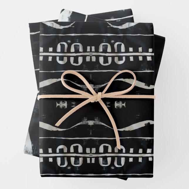 Sophisticated Soulful Holidays Wrapping Paper Sheet (In situ)