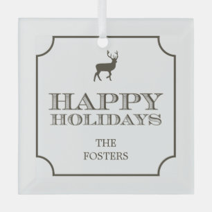 Sophisticated Tag Custom Ornaments