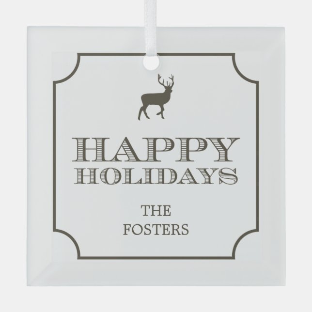 Sophisticated Tag Custom Ornaments (Front)