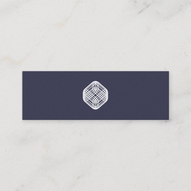 Sophisticated Wire - Indigo Mini Business Card (Front)