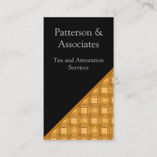 Sophistication Business Card, Orange Card