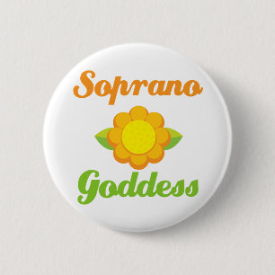 Soprano Goddess 6 Cm Round Badge