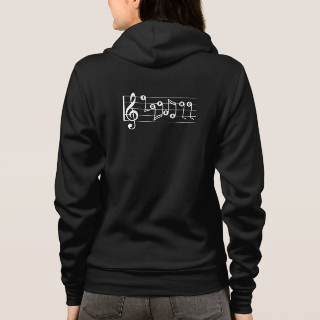 Soprano Singer Musical Hoodie (Back)