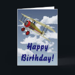 Sopwith Camel and Pilot Card<br><div class="desc">Vintage Sopwith Camel biplane and pilot,  great gift idea for future pilots and kids!</div>