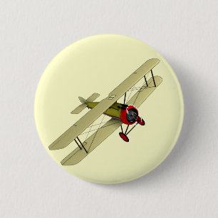 Sopwith Camel Biplane 6 Cm Round Badge