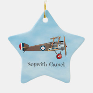 Sopwith Camel Ceramic Tree Decoration