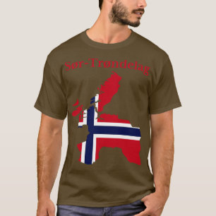 Sor Trondelag County Map Norway T-Shirt