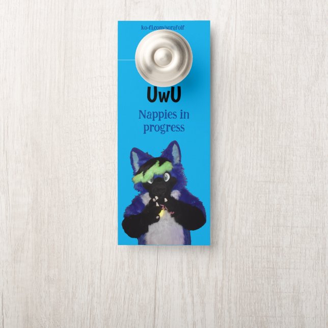 Sora nappies door hanger (On Knob)