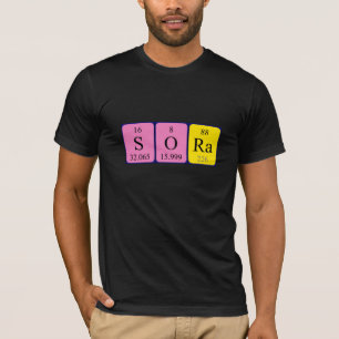 Sora periodic table name shirt