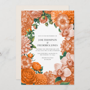 Sorbet Peach, Canteloupe Blush & Apricot Glow Invitation
