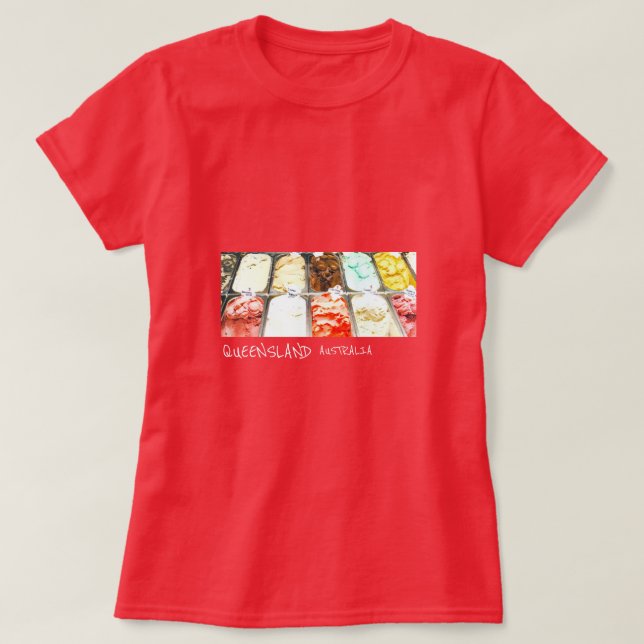 Sorbet Queensland Australia travel Souvenir T-Shirt (Design Front)