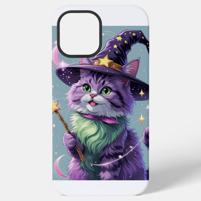 Sorcerer Cat Themed iPhone Case (Back)