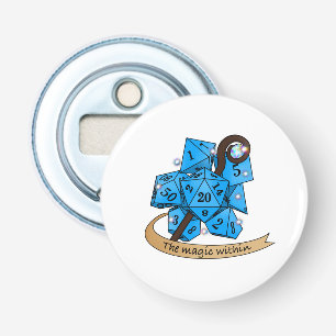 Sorcerer Dice Design Bottle Opener