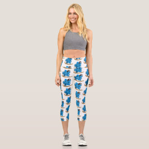 Sorcerer Dice Design Capri Leggings
