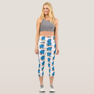 Sorcerer Dice Design Capri Leggings