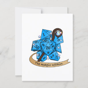 Sorcerer Dice Design Postcard
