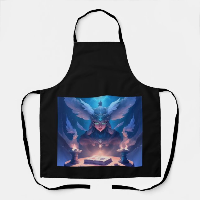 Sorceress  Getting Ready To Cast Spell Apron (Front)