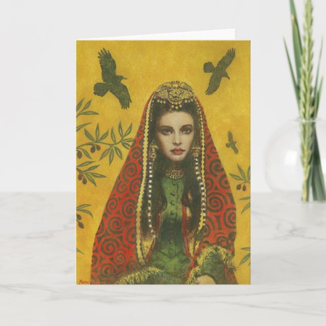 Sorceress Greetings Card (Front)